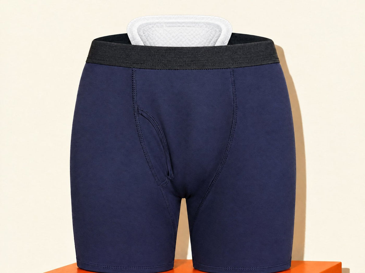 Dryden boxer brief with a guard in the pouch